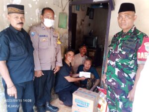 Kolaborasi Sahabat Kehidupan Bersama Danramil 10/Sepatan dan Kapolsek Sepatan Berikan Hasil Donasi