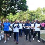 Korlantas Gelar Olahraga Bersama di HUT ke-68 Lalu Lintas Bhayangkara