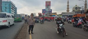 Pengamanan Keberangkatan Massa Buruh, Personel Polsek Curug dan Polres Tangsel Diterjunkan