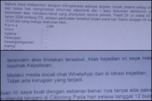Dilaporkan Kepolisi, Oknum LSM Ancam Wartawan Calon Penghuni Hotel Prodeo