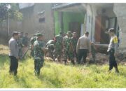 Polsek Ciawi Bersama Forkompicam Lakukan Penanganan Bencana Ambruknya Tembok Rumah di Ciawi, Bogor