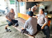 Wujudkan Rasa Aman Dimasyarakat, Bhabinkamtibmas Polres Gresik Ngopi Bareng sambang warga