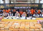 Polres Tangsel Tangkap 15 pengedar Narkoba Antar Pulau dan Jaringan Internasional,Sebanyak 642 kg Ganja,Sabu 7,8 kg dan Serbuk Ekstasi 1,1 kg