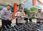 Usai Apel, Polres Gresik Gelar Pemeriksaan Senjata Api