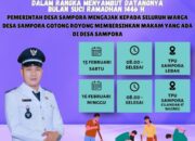 Menjelang Puasa Ramadhan Kades Sampora Ajak Warga Gotong Royong