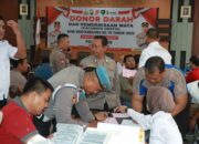 Bakti Sosial Hari Bhayangkara ke-79, Polres Gresik Gelar Donor Darah dan Bagikan Kacamata Gratis