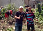 Membersihkan Lapang Bola Menjelang Takbir Akbar Dan Khitanan Masal Bersama Kades Bojongsari