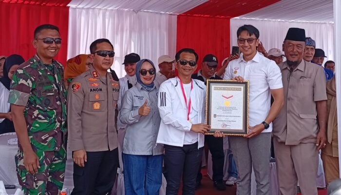 Ketua GMBI Purwakarta Penyelenggara Pecahkan Rekor MURI, Grup Drum Band