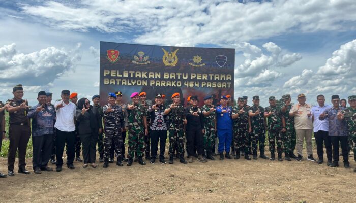 Peletakan Batu Pertama Batalyon Parako 464 Pasgat Lampung, Tonggak Baru Penguatan Kesiapan Operasional TNI AU