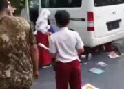 Mobil Yang Diduga Milik SPPG Menabrak Kegiatan Siswa Siswi SDN 01 Kalibaru Cilincing Jakarta Utara 
