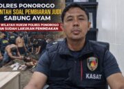 AKP Imam Mujali: Tidak Ada Pembiaran Judi Sabung Ayam, Polres Ponorogo Konsisten Lakukan Penindakan