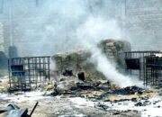 Kebakaran Kantor PT Jaya Etika Beton Pelaksana Proyek Waduk Pacal II Bojonegoro, Aparat Curigai Solar Subsidi