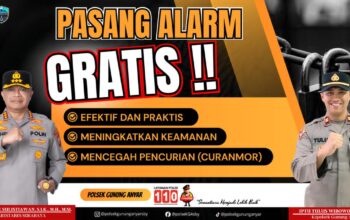 Ambil Langkah Preventif Polsek Gunung Anyar Pasang Alarm Gratis Untuk Warga