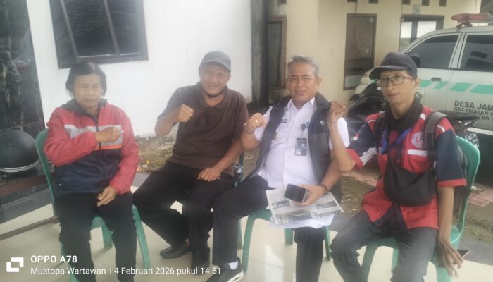 Kades Jampang Bangun sinergitas dengan Insan pers