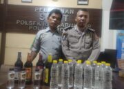 Polsek Ranca Bungur Gelar Razia Miras, Sejumlah Botol Diamankan