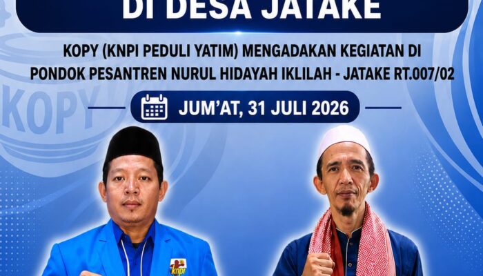 KEPEDULIAN UNTUK ANAK YATIM, KNPI PAGEDANGAN NGOPY DI DESA JATAKE