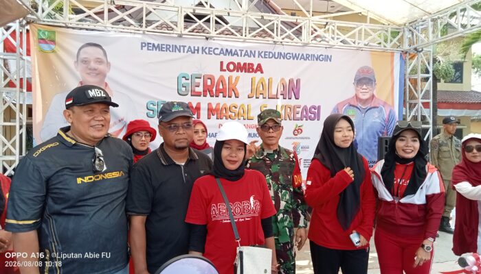 Semarak Agustusan di Kedungwaringin, 79 Tim Adu Kekompakan dalam Gerak Jalan dan Senam Kreasi